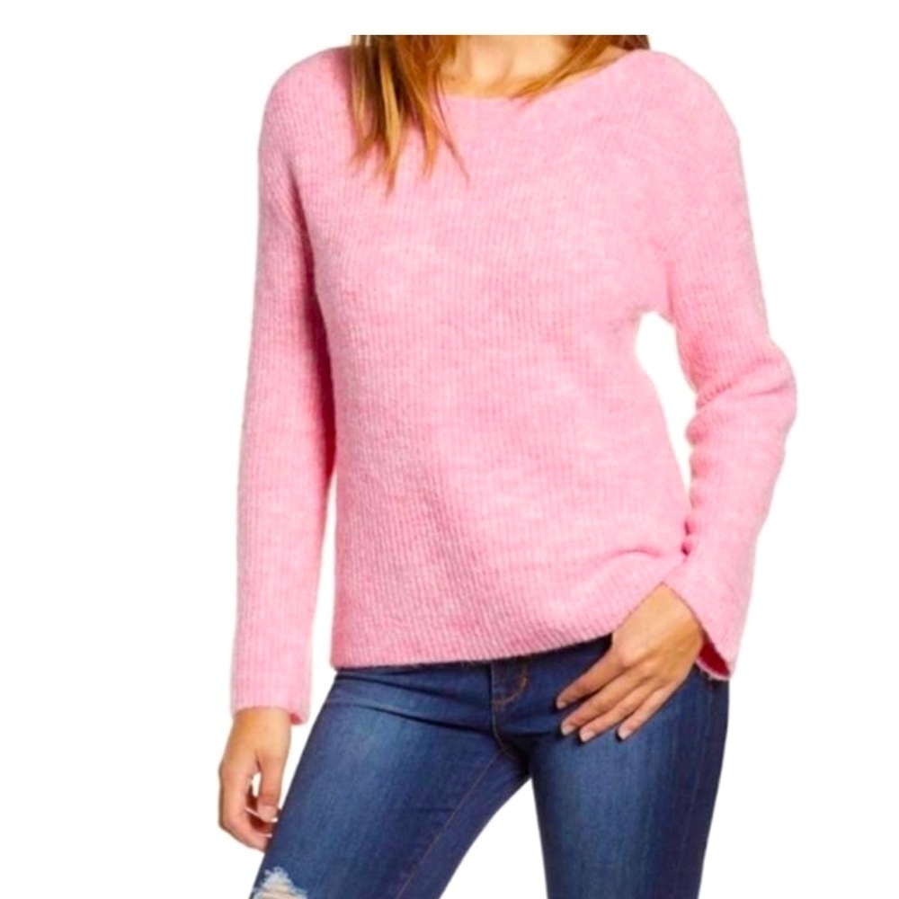 EUC Leith Cozy Femme Pullover Pink Sweater, Size Medium